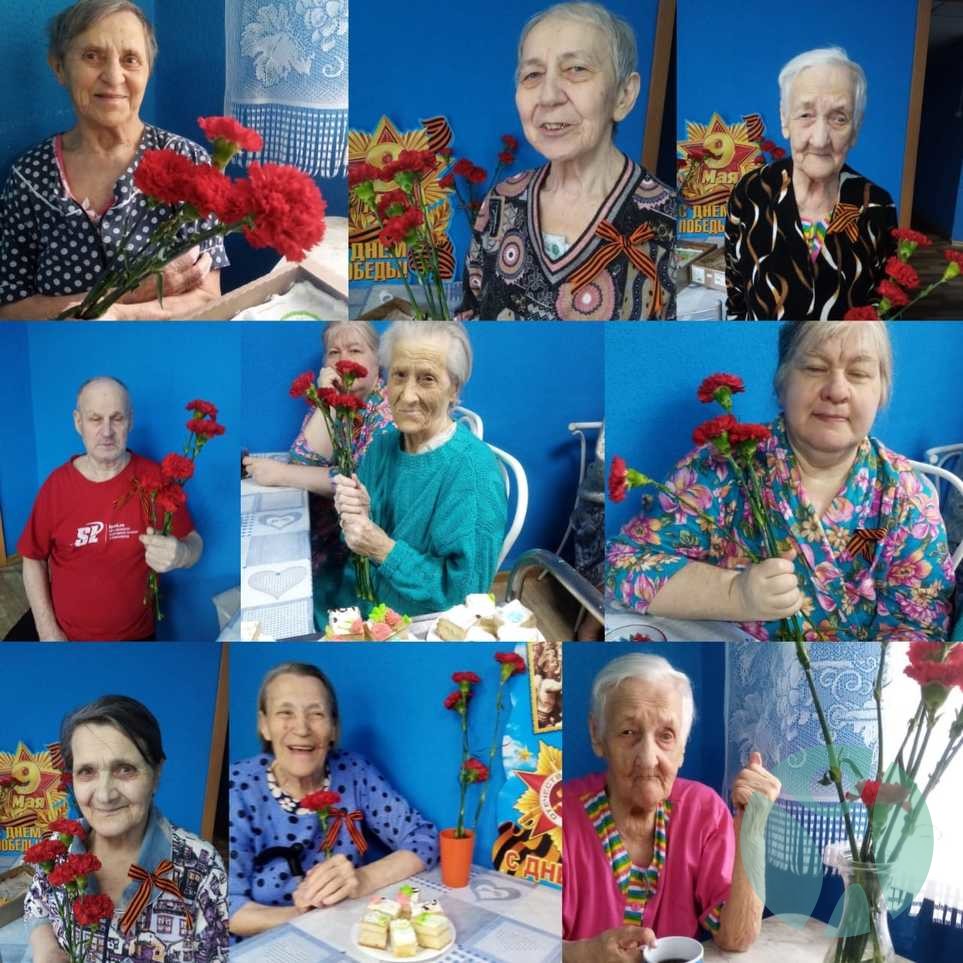 Дом престарелых г. Красноярск: День победы 2022 года в нашем пансионате для пожилых в Красноярске